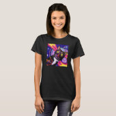 T-shirt Chat de couleur vive art chaton adorable chaton Pr (Devant entier)