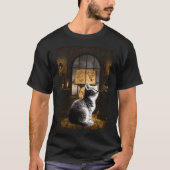 T-shirt Chat de cuisine esthétique sorcière Kitty Dark Art (Devant)