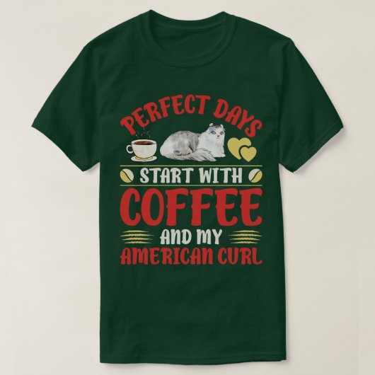 T-shirt Chat de curling américain (Design devant)