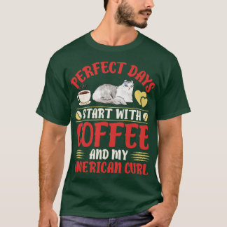 T-shirt Chat de curling américain