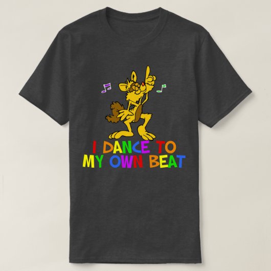T-shirt Chat de danse funky (Design devant)