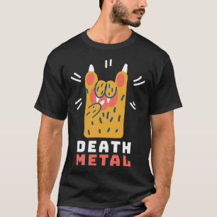 T-shirt Chat de Death Metal Patte I Rock Festival Concert 