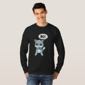 T-shirt Chat de déclaration en colère (Devant entier)