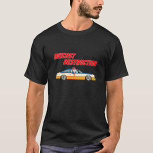 T-shirt Chat de destruction moulé sous pression dans une v