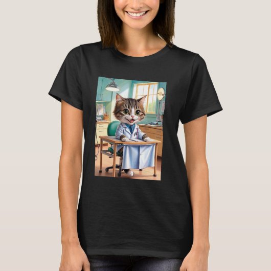 T-shirt Chat de docteur (Devant)