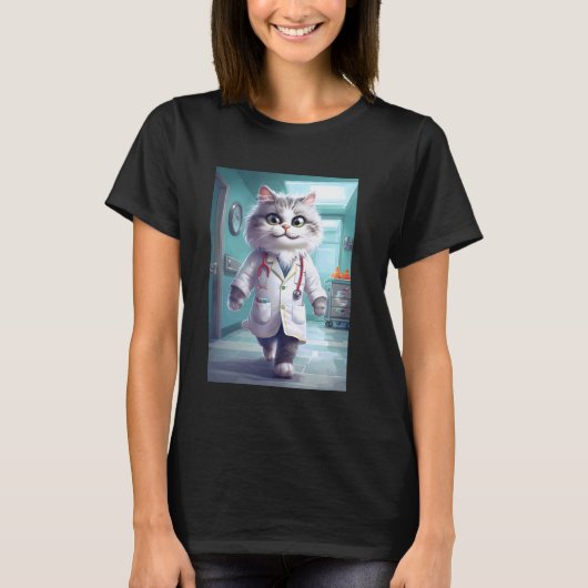 T-shirt Chat de docteur (Devant)