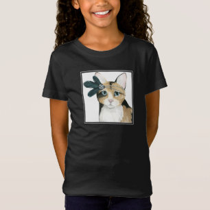 T-Shirt Chat de Downton incrusté de bijoux avec des