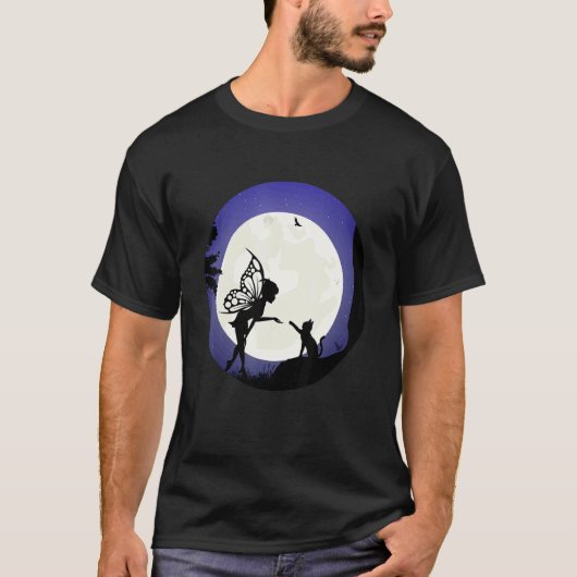T-shirt Chat de fée fantastique pour fée et chat (Devant)