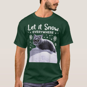 T-shirt Chat de fête amusant avec des lunettes de soleil