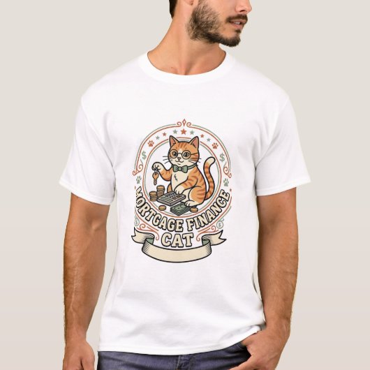T-shirt Chat de financement hypothécaire Chat de financeme (Devant)