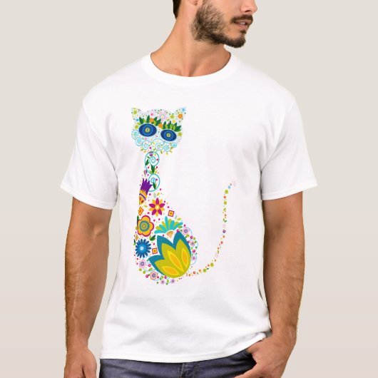 T-shirt Chat de fleur (Devant)