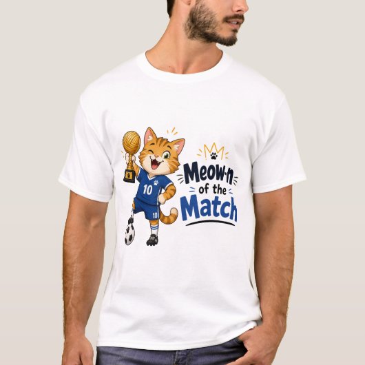 T-shirt Chat de Foot du Match (Devant)