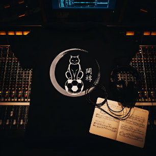 T-shirt Chat de Football Élégant - Style Zen pour