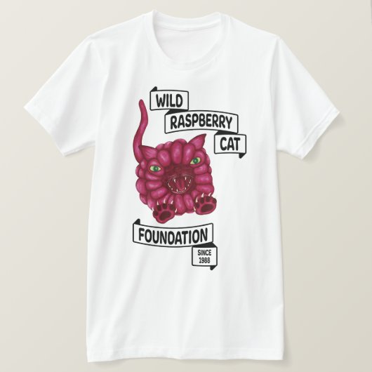 T-shirt Chat de framboise sauvage (Design devant)