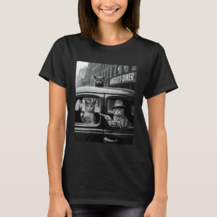 T-shirt Chat de gangster drôle disant humour noir de mafie