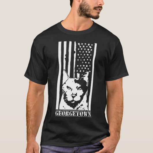 T-shirt Chat de Georgetown (Devant)