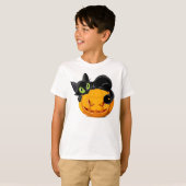 T-shirt Chat de Halloween (Devant entier)