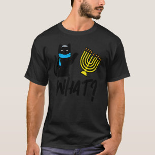 T-shirt Chat de Hanukkah Quelle Chanukah Femmes Juives Fil