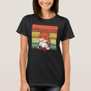 T-shirt Chat de jeu vintage jouant à un jeu vidéo   Joueur
