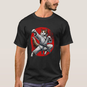 T-shirt Chat de judo drôle de karaté pour garçons et homme
