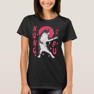 T-shirt Chat de Kung Fu