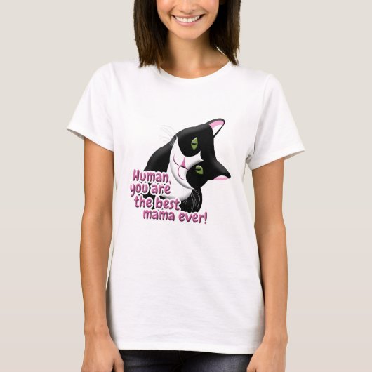 T-shirt Chat de la Fête des Mères (Devant)