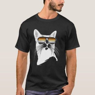 T-shirt Chat de la fierté de l'ours cool avec lunettes de
