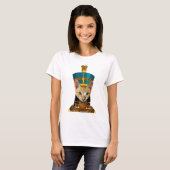 T-shirt Chat de la reine égyptienne (Devant entier)