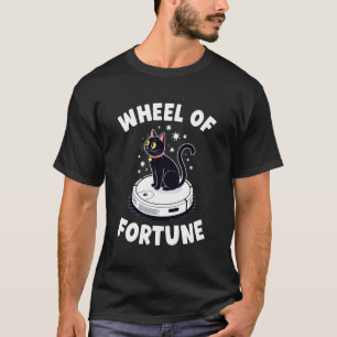 T-shirt Chat de la Roue de la Fortune Blague Aspirateur Ro