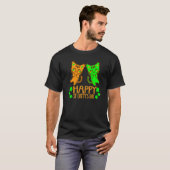 T-shirt Chat de la Saint-Patrick Joyeuse Saint Catty's Da (Devant entier)