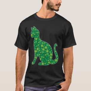 T-shirt Chat de la Saint-Patrick Trèfle Saint-Patty Femmes