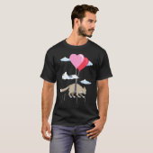 T-shirt Chat de la Saint-Valentin Mignon Persan (Devant entier)