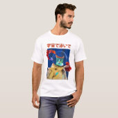 T-shirt Chat de l'astronaute de Trippy (Devant entier)