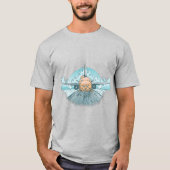 T-shirt Chat de l'avion tiré à la main (Devant)
