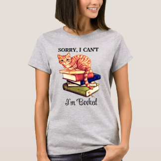 T-shirt Chat de lecture cosy - Je suis pris