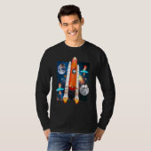 T-shirt Chat de l'espace (Devant entier)