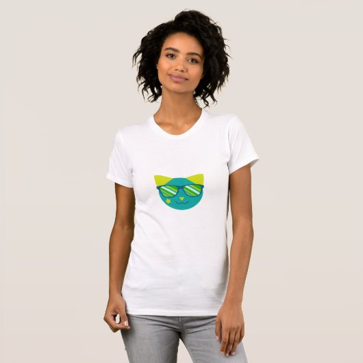 T-shirt Chat de l'espace (Devant entier)