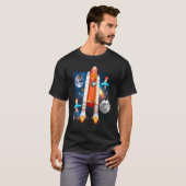 T-shirt Chat de l'espace (Devant entier)