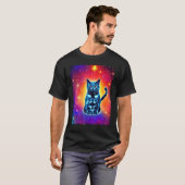 T-shirt Chat de l'espace Kitty Chat dans le style de chat (Devant entier)