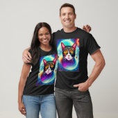 T-shirt Chat de l'espace Kitty Chat dans le style de chat (Unisexe)