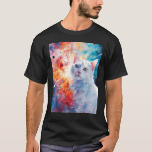 T-shirt Chat de l'espace Supernova Explosion Chat