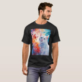 T-shirt Chat de l'espace Supernova Explosion Chat (Devant entier)
