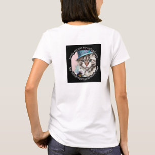 T-shirt Chat de luxe italien : Ombre