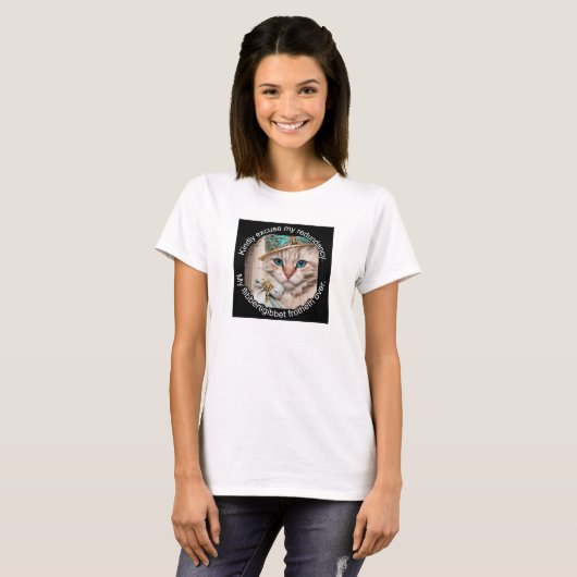 T-shirt Chat de luxe italien : Willow (Devant entier)