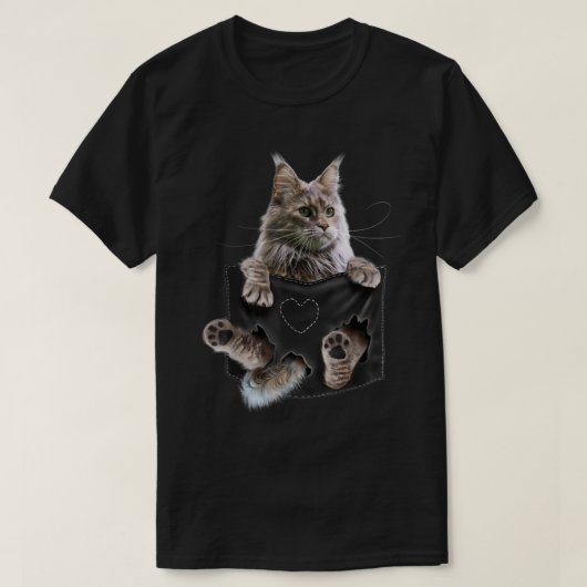 T-shirt Chat de Maine  (Design devant)