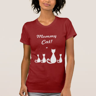 T-shirt Chat de maman avec des chatons