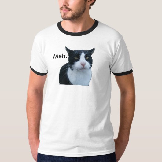 T-shirt Chat de "Meh" (Devant)