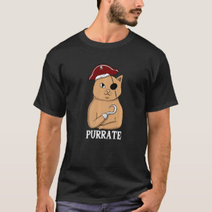 T-shirt Chat de mer pirate félin Caraïbes Kitten
