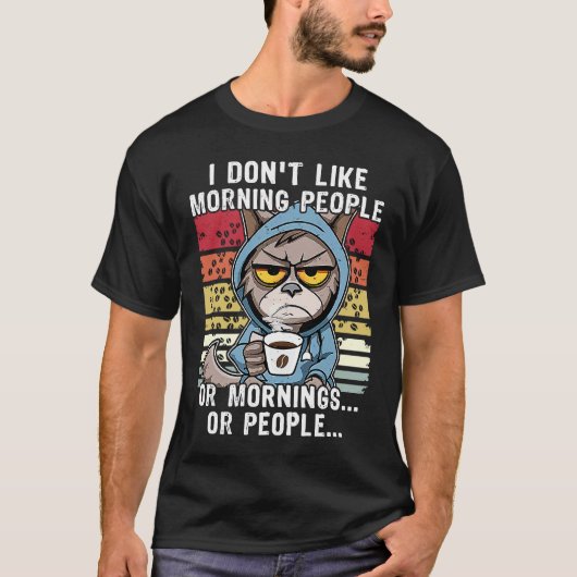 T-shirt Chat de Morgenschen Boit du Café Chats 1 (Devant)