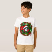 T-shirt Chat de Noël (Devant entier)